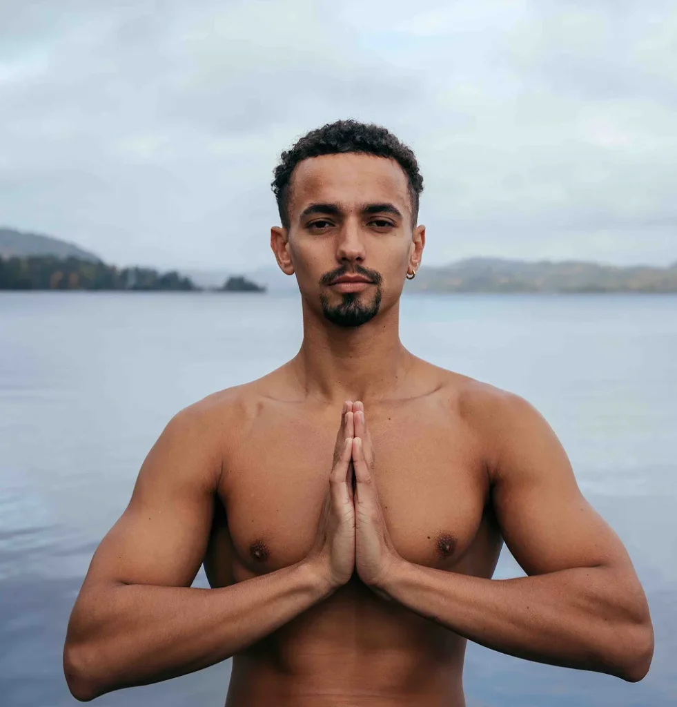 man meditating